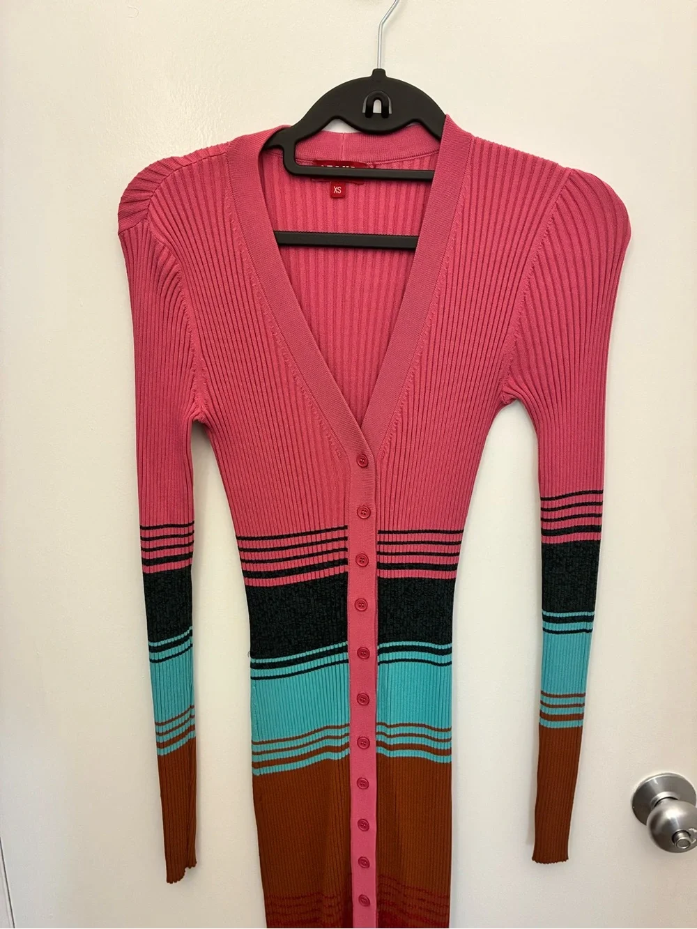 STAUD Shoko Multicolor Striped Dress - Picture 3 of 5